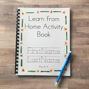 Learn From Home Activity Book - Pre-K 4