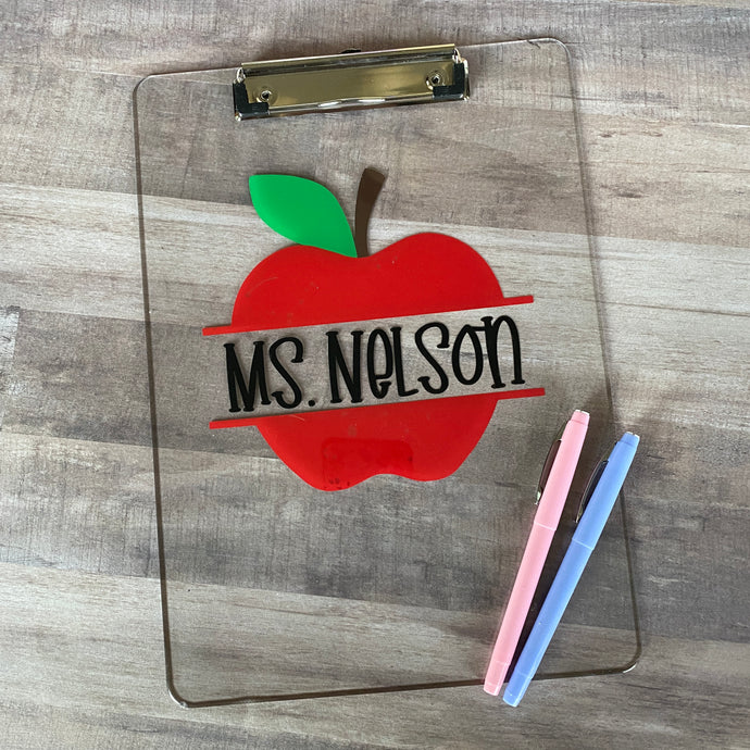 Personalized Teacher Clipboard