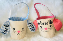 Load image into Gallery viewer, Fabric Bunny Ear Baskets