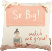 Load image into Gallery viewer, Mermaid Milestone Pillow